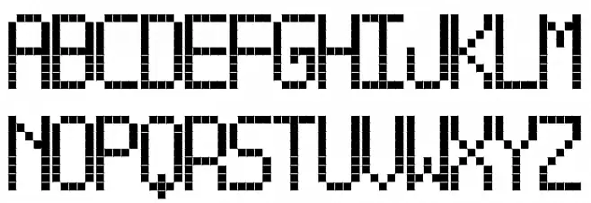 Cross led tfb bold 字体 小写