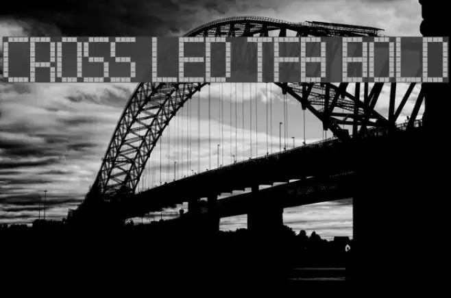 Cross led tfb bold Font examples