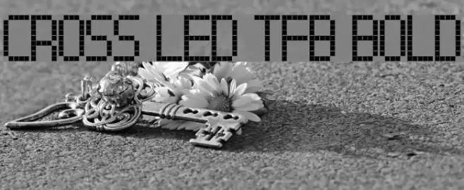 Cross led tfb bold Font examples