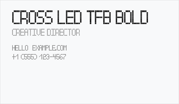Cross led tfb bold Business Card