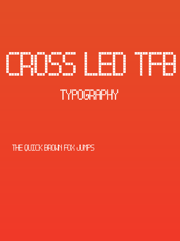 Cross led tfb bold Poster