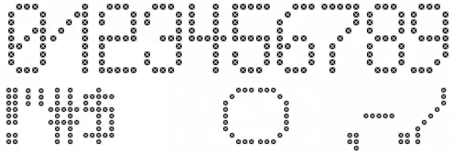 Cross led tfb Font OTHER CHARS