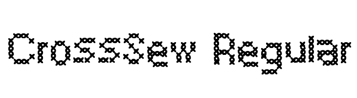 CrossSew Regular  नि: शुल्क फ़ॉन्ट्स डाउनलोड