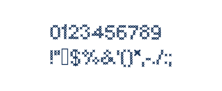 CrossSew Regular Other Characters