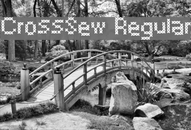 CrossSew Regular Font examples