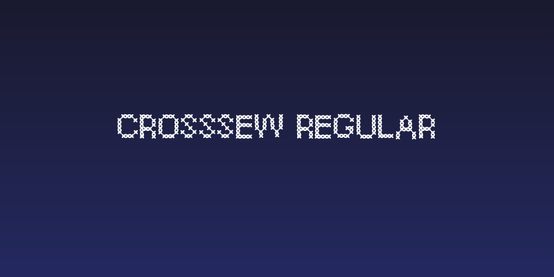 CrossSew Regular Social Header