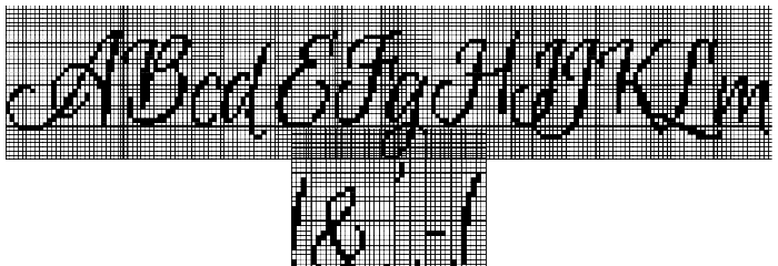 CrossStitchScriptPersonal Use Font OTHER CHARS