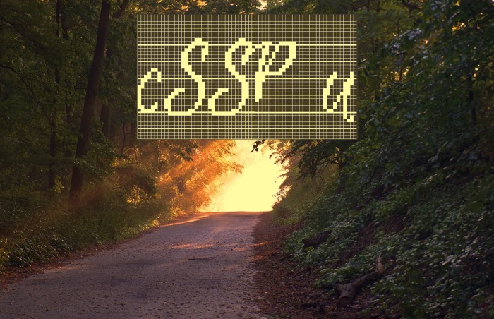 CrossStitchScriptPersonal Use Font examples