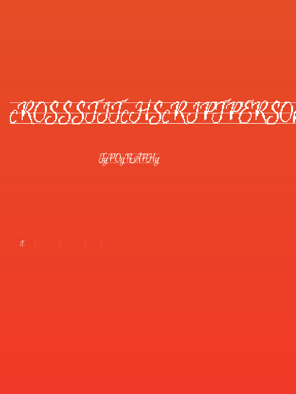 CrossStitchScriptPersonal Use Poster