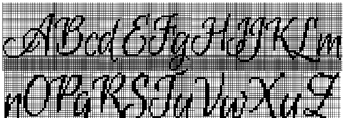 CrossStitchScriptPersonal Use Font LOWERCASE