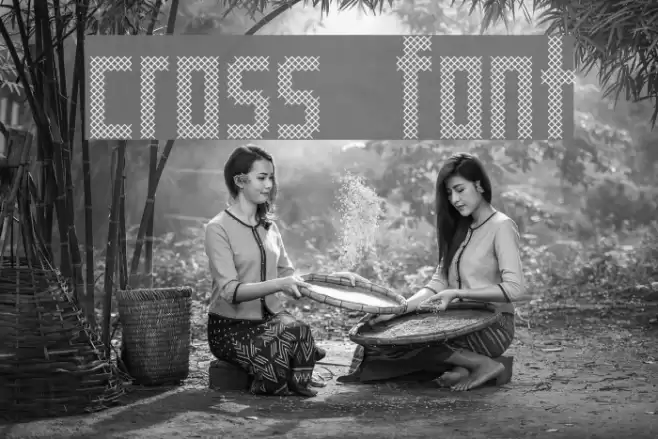 Cross Font examples