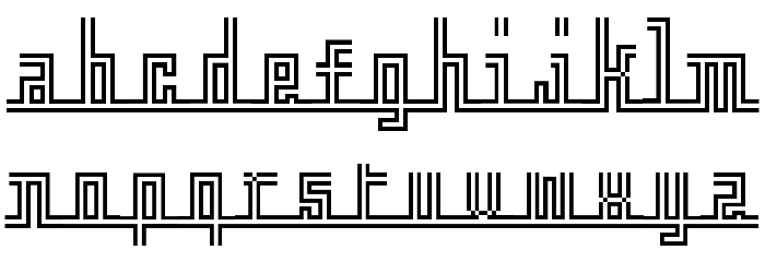 Crossbar フォント 小文字
