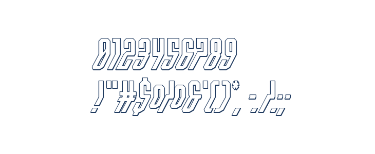 Crossbow Head 3D Italic Other Characters