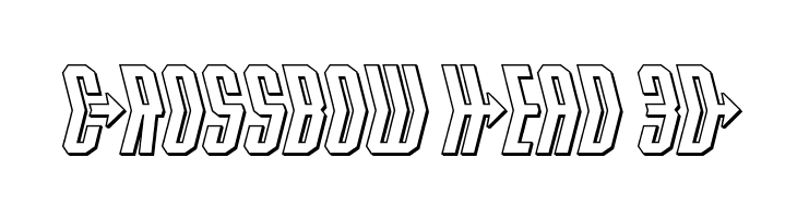 Crossbow Head 3D  baixar fontes gratis