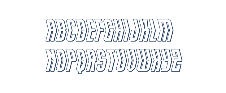 Crossbow Head 3D Lowercase