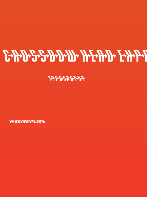 Crossbow Head Expanded Leftal Poster