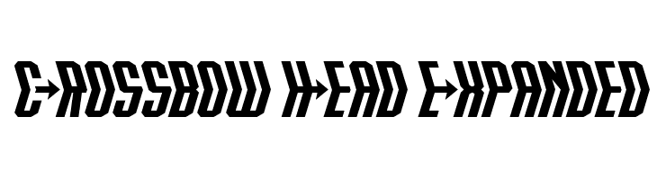 Crossbow Head Expanded  font caratteri gratis