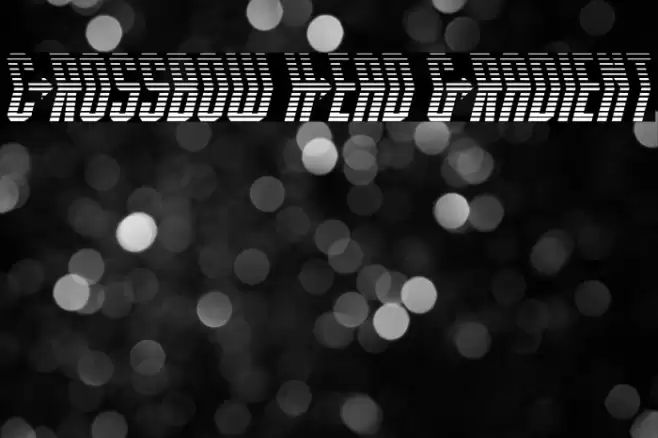 Crossbow Head Gradient Font examples
