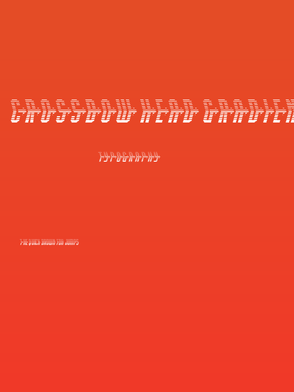 Crossbow Head Gradient Poster