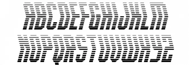 Crossbow Head Gradient フォント 小文字