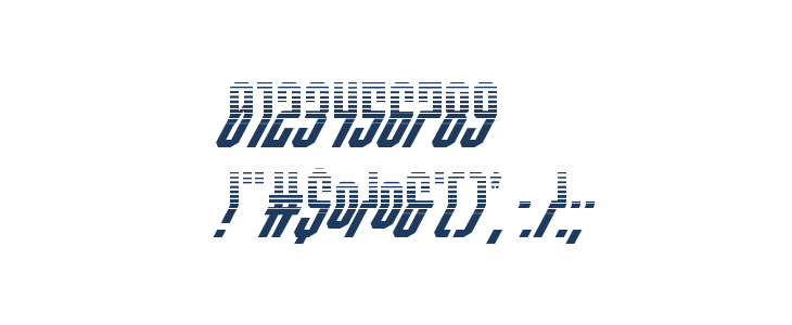 Crossbow Head Halftone Italic Other Characters