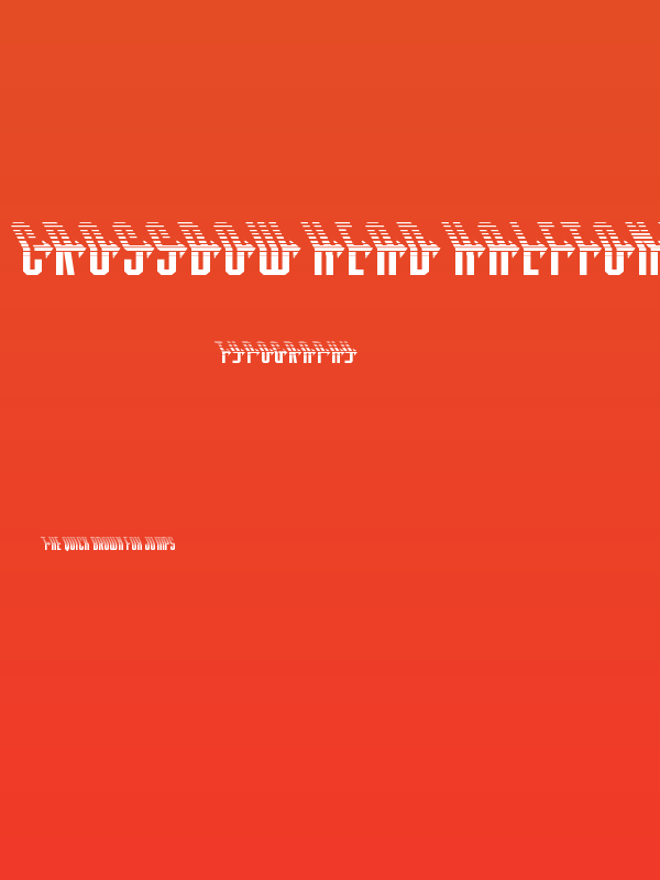 Crossbow Head Halftone Leftal Poster