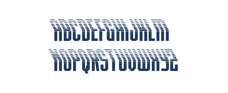 Crossbow Head Halftone Leftal Lowercase