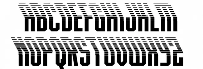 Crossbow Head Halftone Leftal フォント 小文字