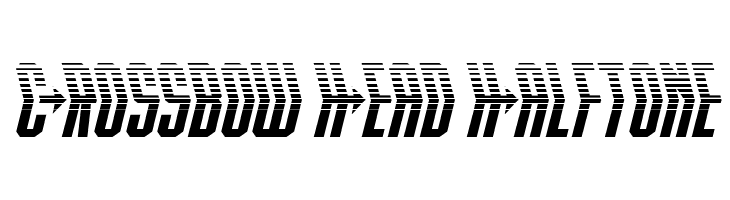 Crossbow Head Halftone  नि: शुल्क फ़ॉन्ट्स डाउनलोड