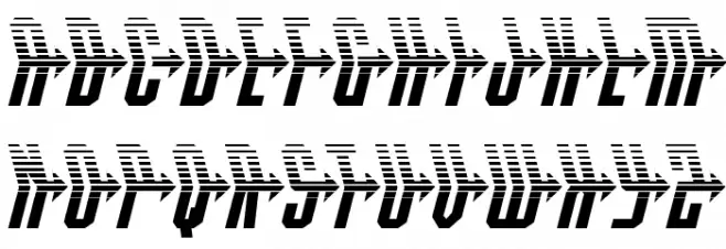 Crossbow Head Halftone Polices MAJUSCULES