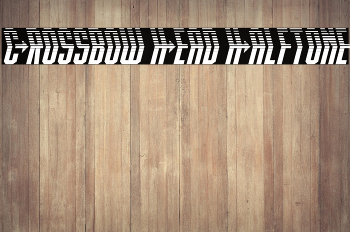 Crossbow Head Halftone Example 3