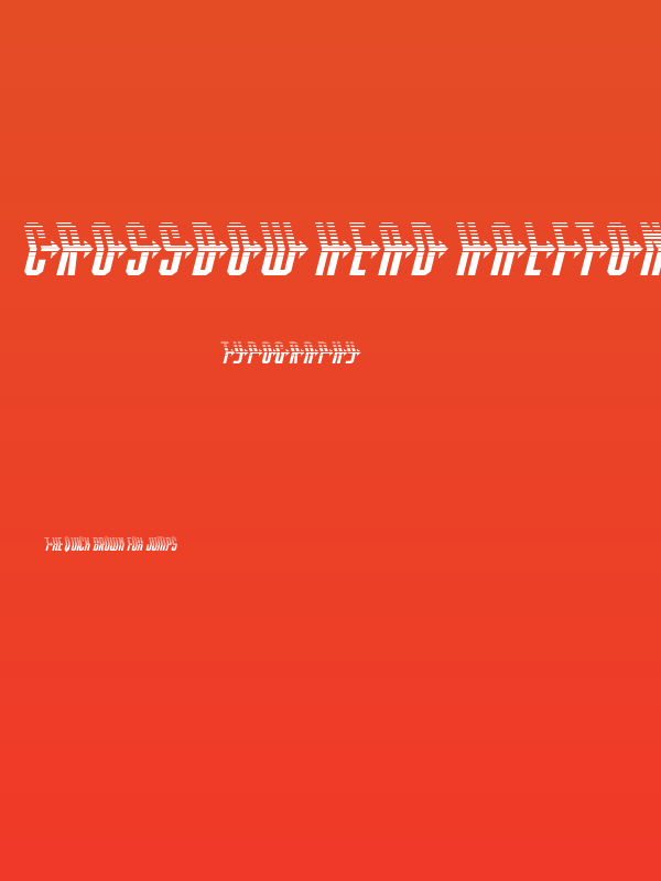 Crossbow Head Halftone Poster