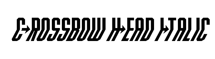 Crossbow Head Italic  font caratteri gratis