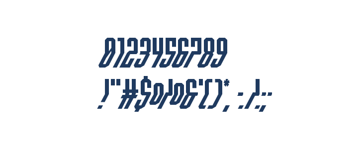 Crossbow Head Italic Other Characters