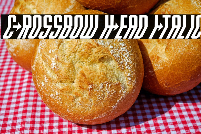 Crossbow Head Italic Example 3