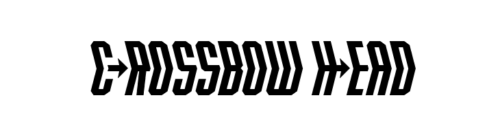 Crossbow Head  font caratteri gratis