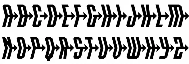 Crossbow Head Шрифта ВЕРХНИЙ