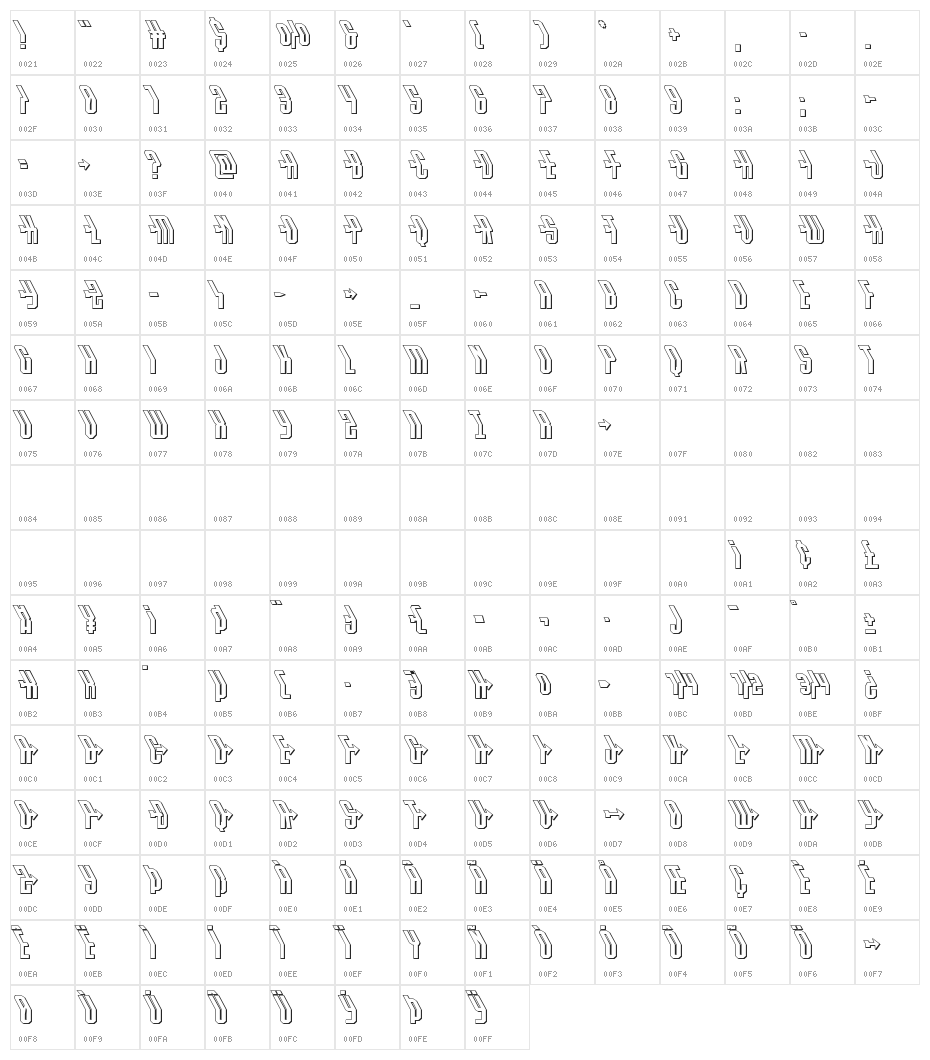Crossbow Shaft 3D Leftalic Character Map
