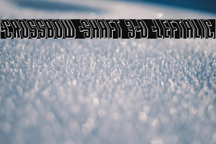 Crossbow Shaft 3D Leftalic Example 3