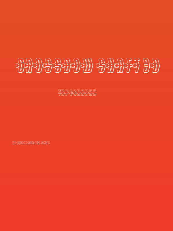 Crossbow Shaft 3D Poster