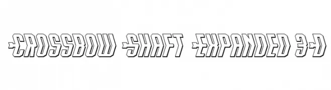 Crossbow Shaft Expanded 3D  Fuentes Gratis Descargar