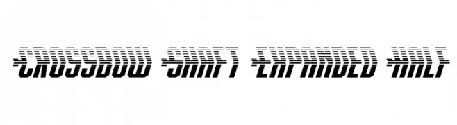 Crossbow Shaft Expanded Half  Fuentes Gratis Descargar