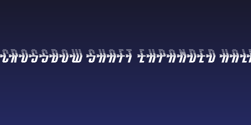 Crossbow Shaft Expanded Half Social Header