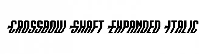 Crossbow Shaft Expanded Italic  les polices de caractères gratuit tlcharger