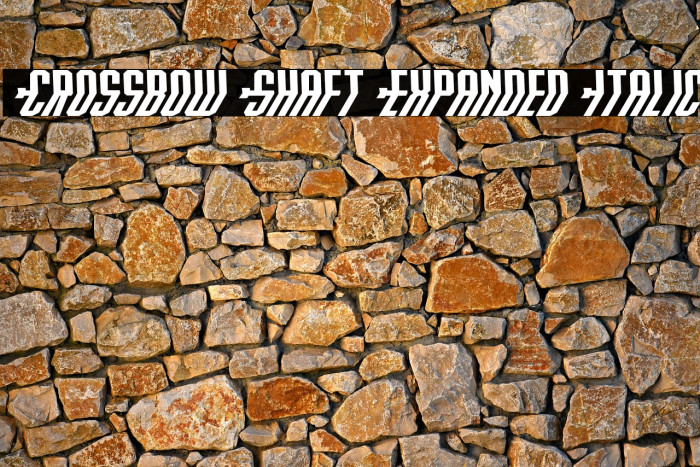 Crossbow Shaft Expanded Italic Example 1