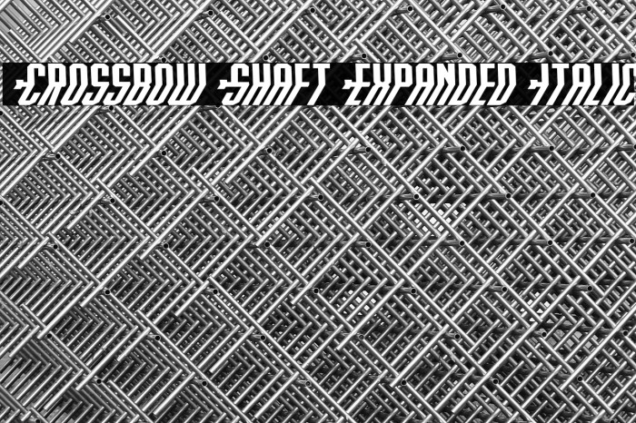Crossbow Shaft Expanded Italic Example 2