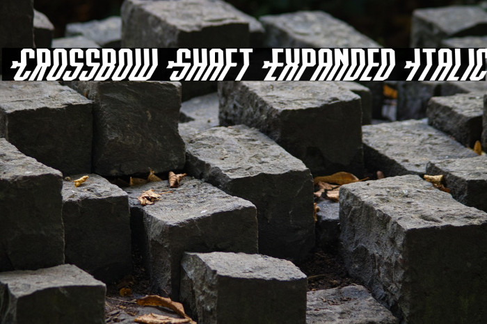 Crossbow Shaft Expanded Italic Example 3