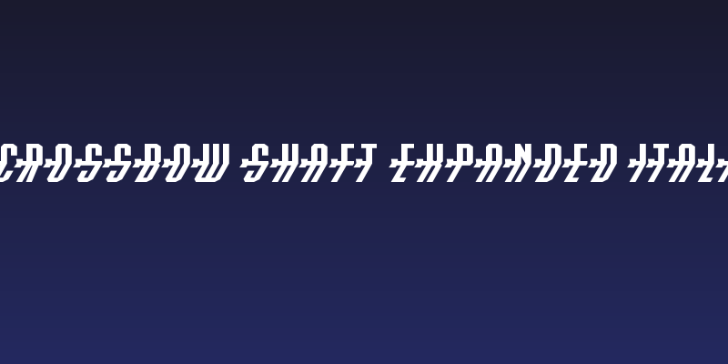 Crossbow Shaft Expanded Italic Social Header