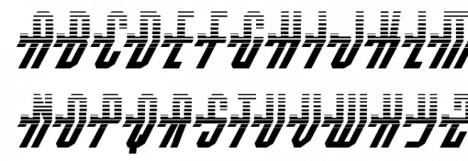 Crossbow Shaft Halftone Italic Шрифта ВЕРХНИЙ