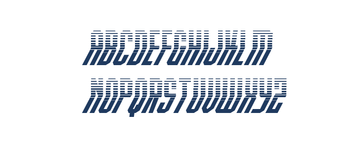 Crossbow Shaft Halftone Italic Lowercase